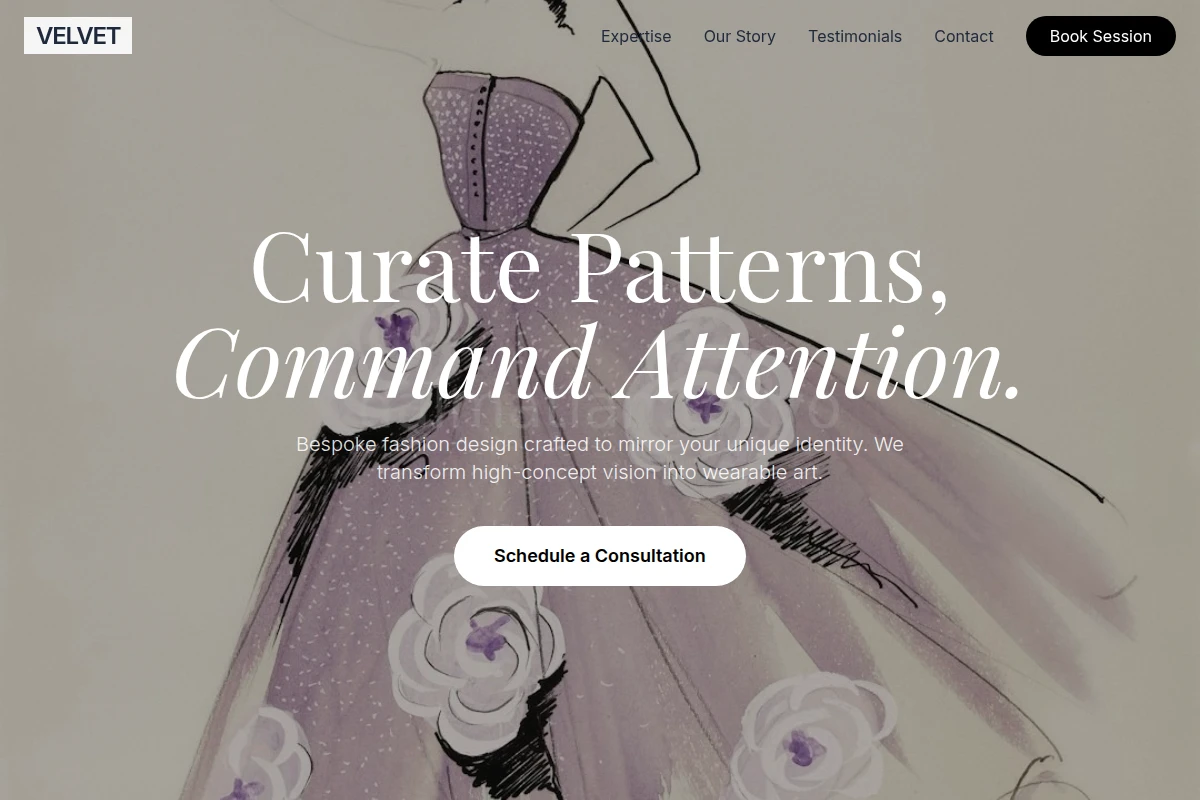 Velvet Fashion Design